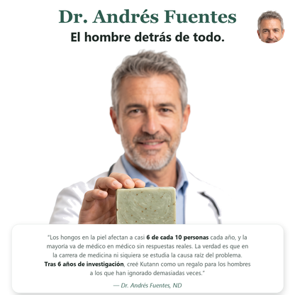 Kutann® — Jabón Antifúngico de Árbol de Té | Piel sana en 14 días