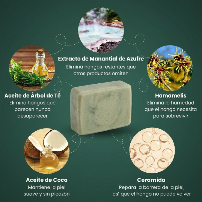 Kutann® — Jabón Antifúngico de Árbol de Té | Piel sana en 14 días
