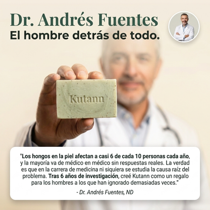 Kutann® — Jabón Antifúngico de Árbol de Té | Piel sana en 14 días