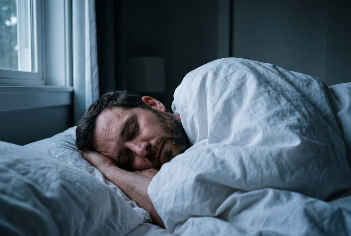 Hombre durmiendo tranquilo